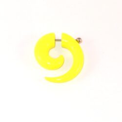 Acryl-Fake-Spiral-Expander6 neongelb 10mm