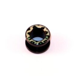 Acryl-Flesh-Tunnel Leopard 12mm
