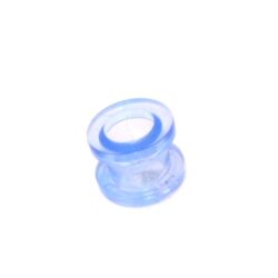 Acryl-Flesh-Tunnel hellblau-transparent 10mm