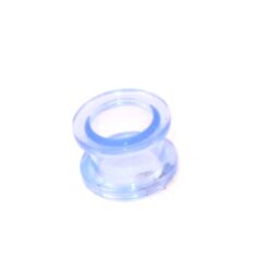 Acryl-Flesh-Tunnel hellblau-transparent 12mm