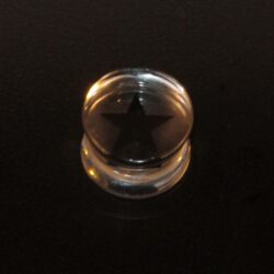 Acryl-Plug Plug-transparent-Stern 16mm