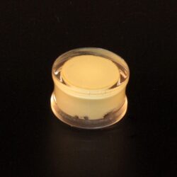 Acryl-Plug Plug-transparent mit Pulver 18mm