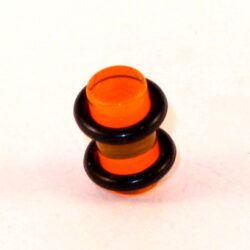 Acryl-Plug transparent-orange 6mm