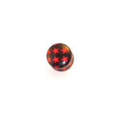 Acryl-Plug mit Sternmuster 14mm
