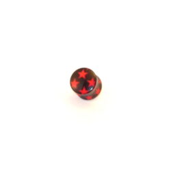 Acryl-Plug mit Sternmuster 10mm