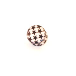 Acryl-Plug mit Sternmuster 16mm