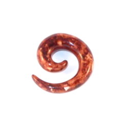Acryl-Spiral-Expander-Muster braun 8mm