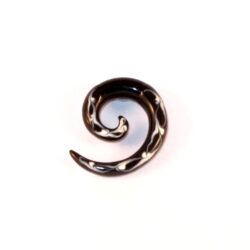 Acryl-Spiral-Expander schwarz-weiss 4mm