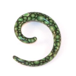 Acryl-Spiral-Expander-Muster grün 6mm