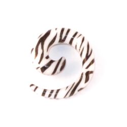 Acryl-Spiral-Expander-Zebra 6mm