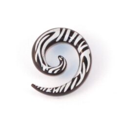 Acryl-Spiral-Expander-Zebra 6mm