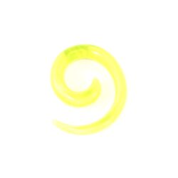 Acryl-Spiral-Expander transparent-gelb 4mm