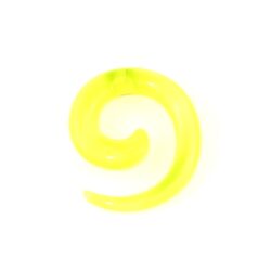 Acryl-Spiral-Expander transparent-gelb 5mm