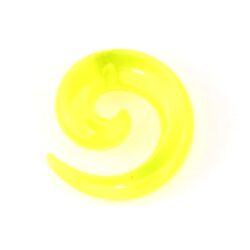 Acryl-Spiral-Expander transparent-gelb 8mm
