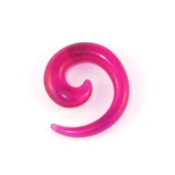 Acryl-Spiral-Expander transparent-pink 6mm