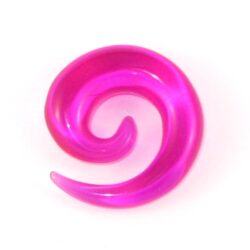 Acryl-Spiral-Expander transparent-pink 12mm