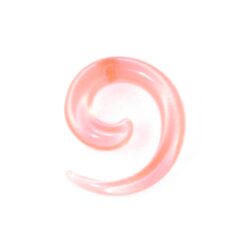 Acryl-Spiral-Expander transparent-rosa 4mm