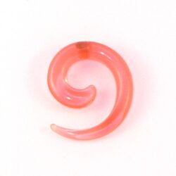Acryl-Spiral-Expander transparent-rosa 6mm
