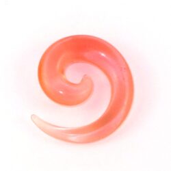 Acryl-Spiral-Expander transparent-rosa 8mm
