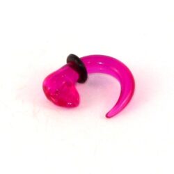 Acryl-Spiral-Expander transparent-pink-Skull 5mm