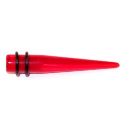 Acryl-Straight-Expander rot-transparent 8mm
