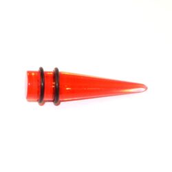Acryl-Straight-Expander rot-transparent 16mm
