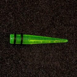 Acryl-Straight-Expander grün-transparent 14mm