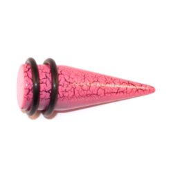 Acryl-Straight-Expander Muster-rosa 16mm