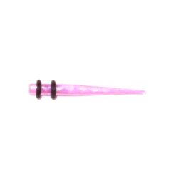 Acryl-Straight-Expander274 violett mit Glitzer 4mm