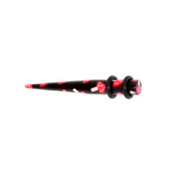 Acryl-Straight-Expander mit Fliegenpilzmuster 5mm