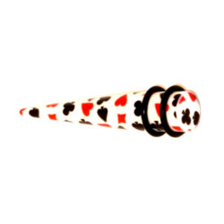 Acryl-Straight-Expander mit Pockermuster 10mm