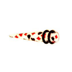 Acryl-Straight-Expander mit Pockermuster 8mm