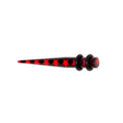 Acryl-Straight-Expander mit Sternmuster 5mm