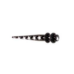 Acryl-Straight-Expander mit Sternmuster 5mm