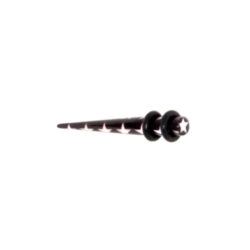 Acryl-Straight-Expander mit Sternmuster 4mm