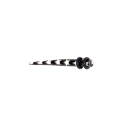 Acryl-Straight-Expander mit Sternmuster 3mm