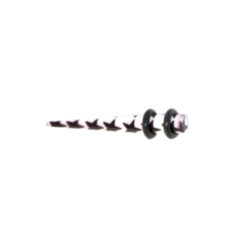 Acryl-Straight-Expander mit Sternmuster 4mm