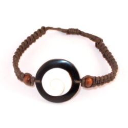 Arm-Schmuck 11 Armband aus Muschel & Baumwolle