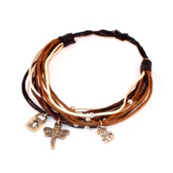 Arm-Schmuck 12 Armband aus Acryl & Baumwolle