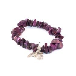 Arm-Schmuck 154 Armband aus Steinperlen & Anhänger