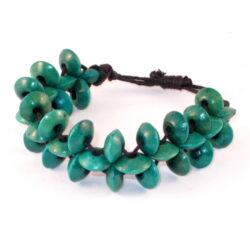 Arm-Schmuck 214 Blumenarmband aus Holzperlen