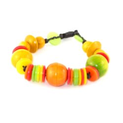 Arm-Schmuck 225 Armband aus Acryl & Holzperlen