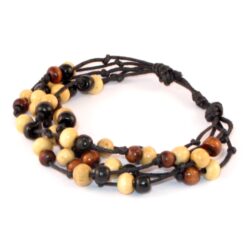 Arm-Schmuck 232 Armband aus Holzperlen