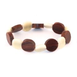Arm-Schmuck 256 Armband aus Holz & Steinperlen