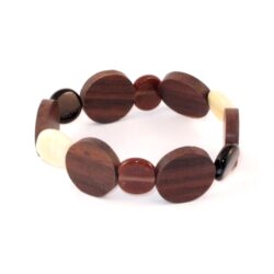 Arm-Schmuck 258 Armband aus Holz & Steinperlen