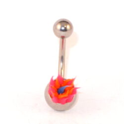 Bauchnabelbanane Silikon pink-orange-blau