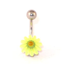 Bauchnabelbanane Acryl Blume2 gelb