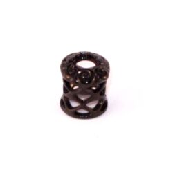 Black-Steel-Flesh-Tunnel29 mit Belüftung 10mm