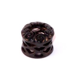 Black-Steel-Flesh-Tunnel30 mit Belüftung 16mm