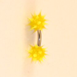 Bauchnabelbanane Silikon gelb